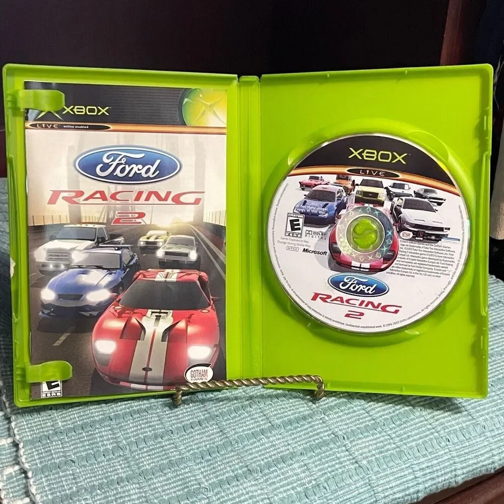 Ford Racing 2 (Microsoft XBOX) TESTED Complete Case Disc Book Video Game